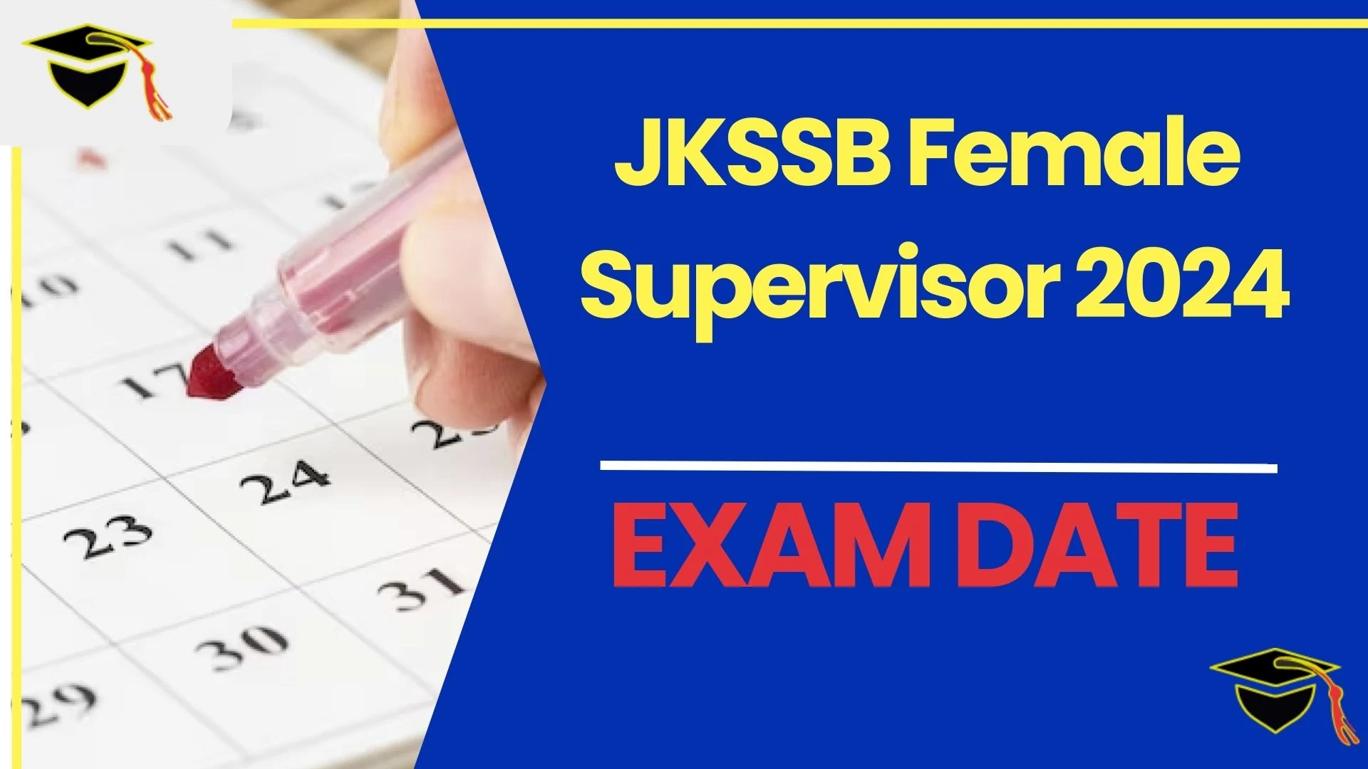 JKSSB Female Supervisor Exam Date 2024 Mark Your Calendar
